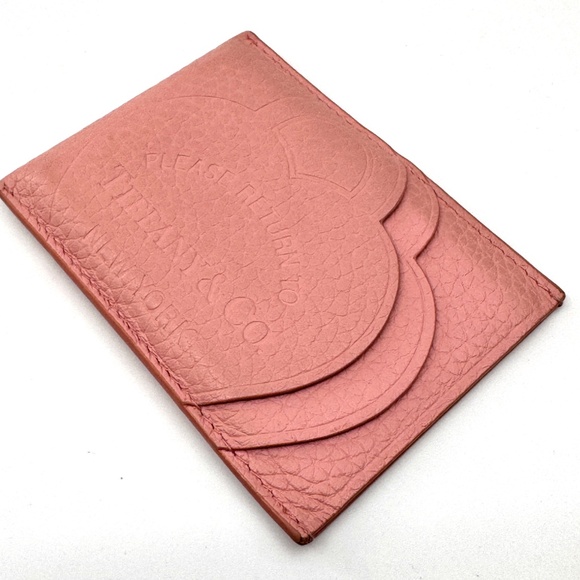 Tiffany & Co. Return to Tiffany Card Case,Pink Leather  Limited (Blush Pink) - Picture 6 of 11